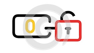 Unlocked Access Open Security Permissions Icon Vector, vector design Generative AI