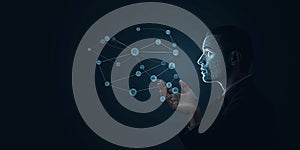 Unlocking AI's Potential: Futuristic Interaction with Digital Network