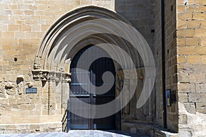 Unlocking History. Discover the Beauty of the Romanesque Door of the Church of San Juan Bautista de Laguardia, a Local Gem photo