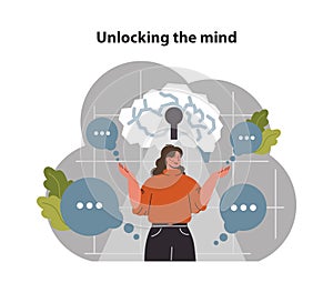 Unlocking the mind. Mental and psychological phenomenon or condition.