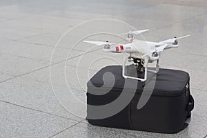 A unmanned aerial vehicle or drone