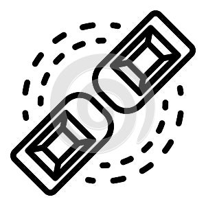 Unmanned vehicle icon, outline style