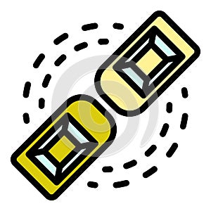 Unmanned vehicle icon vector flat