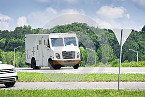 Unmarked Armored Car in Traffic