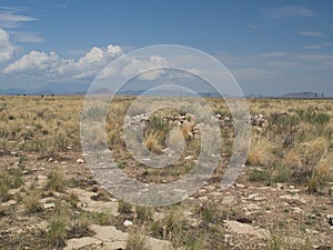 Unmarked Grave in the Southwest Desert near Winslow, Arizona photo