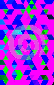 An unmatched colorful geometric pattern of squares and rectangles