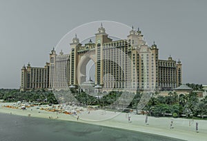 The unmistakable architecture of the Atlantis Hotel, Dubai