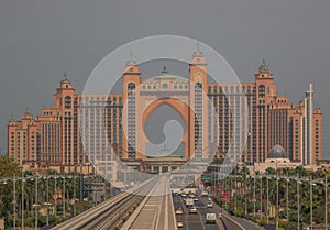 The unmistakable architecture of the Atlantis Hotel, Dubai