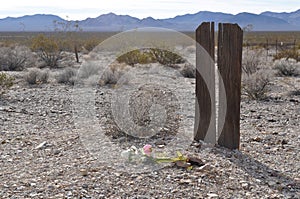 Unnamed grave in Rhyolite, Nevada photo