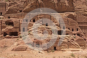Unnamed Tombs in Petra, Jordan photo