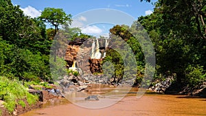 Unnamed waterfall in the Weito river