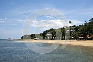 Unoccupied beach in Bali