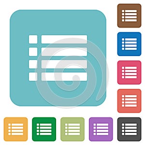 Unordered list flat icons photo