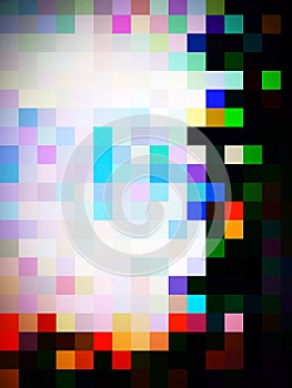 An unorthodox  stunning designing pattern of colorful squares and rectangles photo