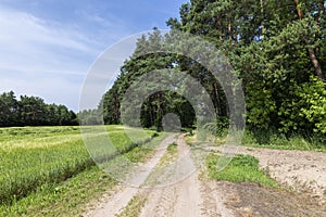 unpaved highway in rural areas