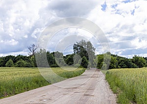 unpaved highway in rural areas