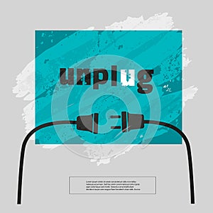 Unplug motivation banner