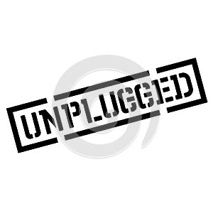 Unplugged black stamp