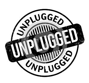 Unplugged rubber stamp