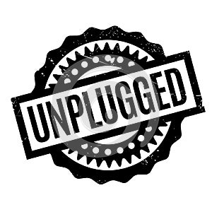 Unplugged rubber stamp