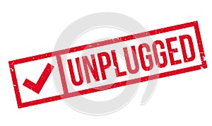 Unplugged rubber stamp