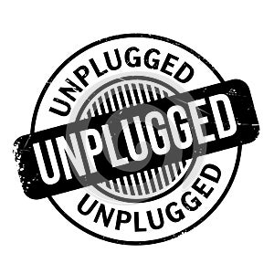 Unplugged rubber stamp