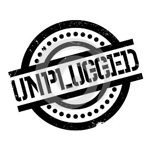 Unplugged rubber stamp