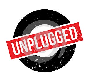 Unplugged rubber stamp