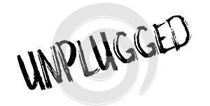 Unplugged rubber stamp