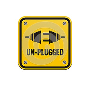 Unplugged square signs