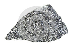 unpolished Diabase (dolerite) rock isolated
