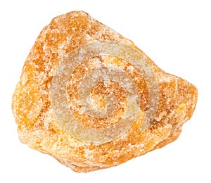 unpolished heliolite (sunstone) mineral isolated