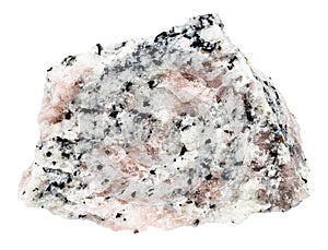 unpolished miaskite with pink cancrinite mineral