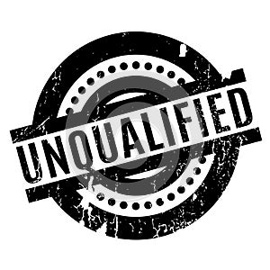 Unqualified rubber stamp