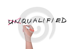 Unqualified to qualified