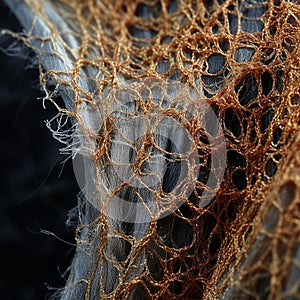 Unraveled Elegance: A Macro Glimpse into Frayed Beauty