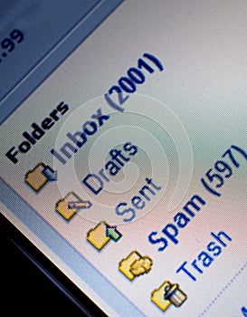 Unread mail and spam photo