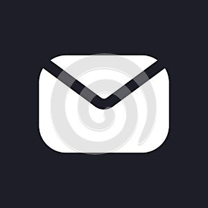 Unread message dark mode glyph ui icon