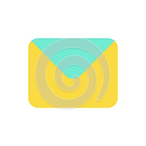 Unread message flat color ui icon