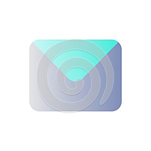 Unread message flat gradient color ui icon