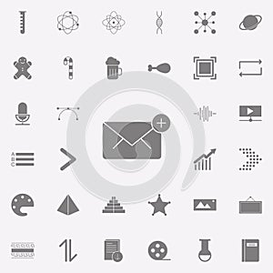 unread message icon. web icons universal set for web and mobile