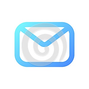 Unread message pixel perfect gradient linear ui icon