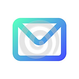 Unread message pixel perfect gradient linear ui icon