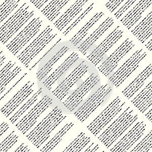 Unreadable text. Vector diagonal pattern.