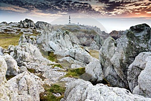 Unreal rocky coastline