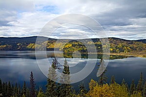 Unreal water color and clarity at Boya Lake Provincial Park, BC