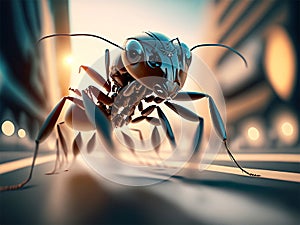 Unrealistic Big Alien Ants generative graphical image