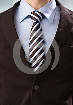 Unrecognisable confident business man wearing suit