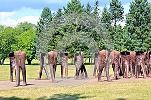 `The Unrecognised Ones` 2002 in the Cytadela park, Poznan, Poland