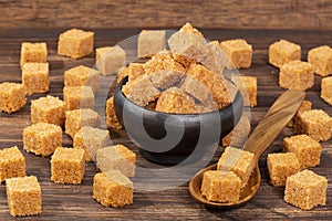 Unrefined Cubed Brown Cane Sugar Crystals - Saccharum officinarum